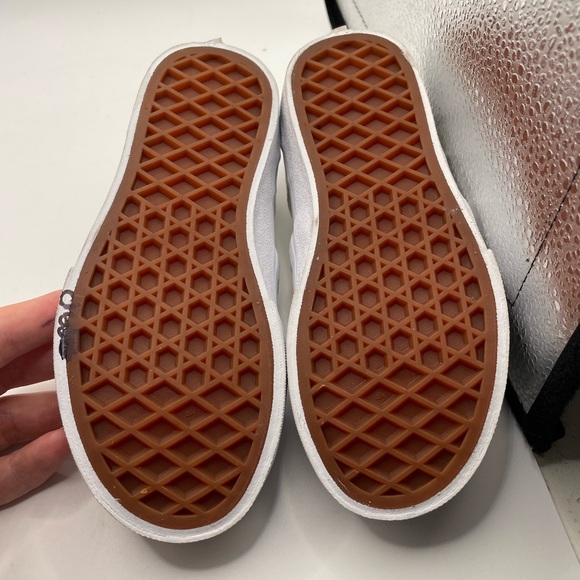 Vans Asher boys checkered  White Sneakers loafers size 11 - Picture 9 of 9